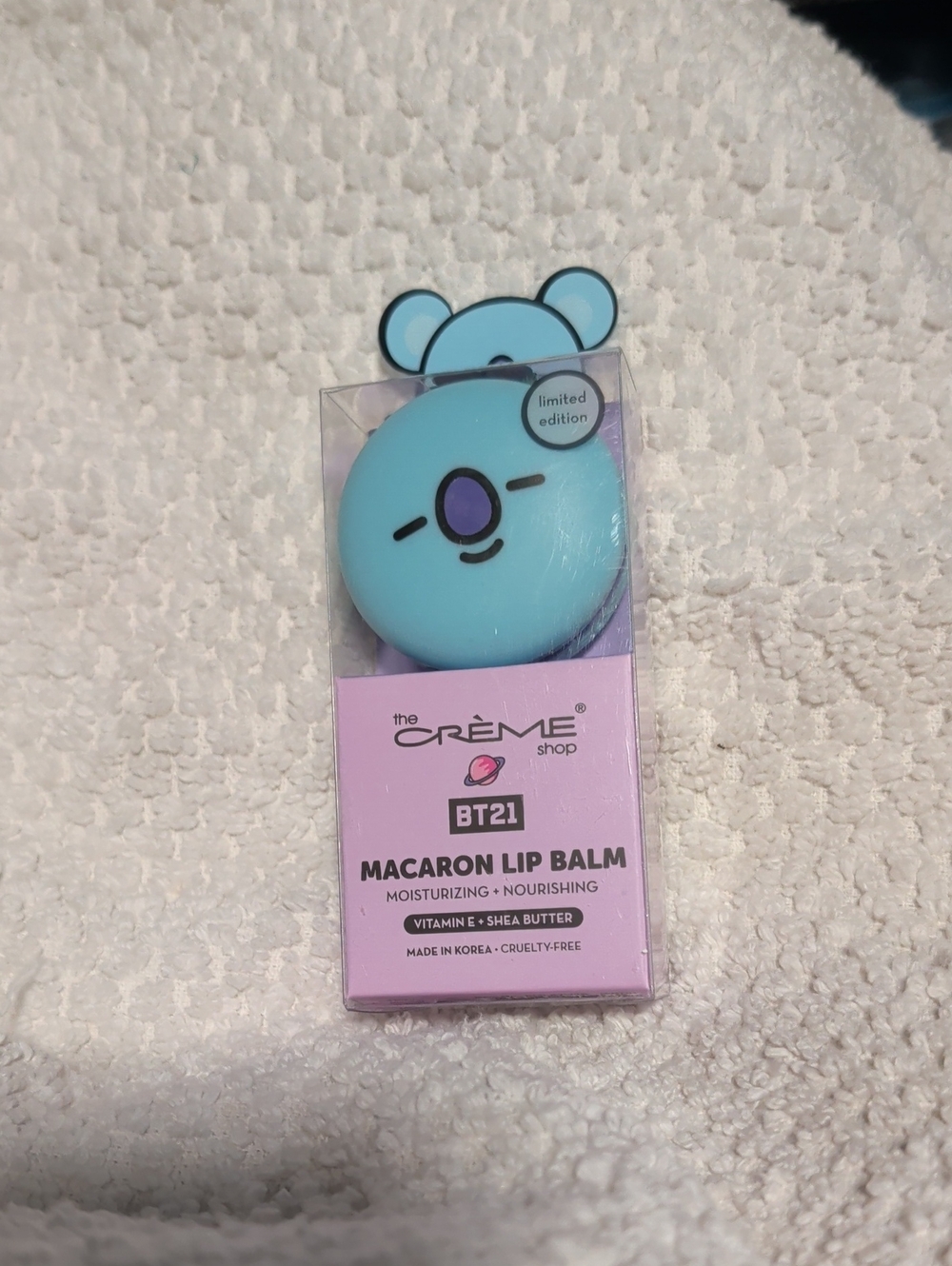 Crème Shop x BT21 Blue Macaron Lip Balm